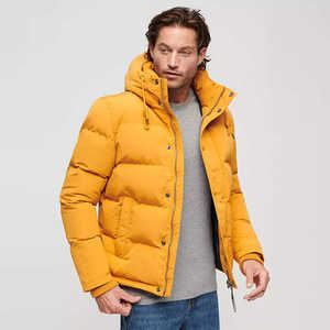Best Sale Zipper Solid Men Thick Cotton Puffer Cropped Mens Down Jacket Winter Jacket Oversized Hooded Wholesale Price - Product Image 6