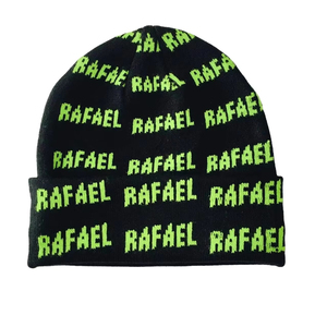 OEM barato con letras Jacquard de punto personalizado su logotipo con puños deportes Jacquard de punto Beanie moda invierno jacquard Beanie - Product Image 4