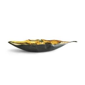 Leaf Design Metal Food Serving Bowl Trending New Arrival Perfect for Snacks and <b>Ramadan</b> <b>Gifts</b> High Quality Made in India - Product Image 1