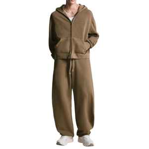 Conjunto de Sudadera con Capucha y Pantalones Deportivos Personalizados OEM de 340 Gramos, Corte Regular, Ropa Deportiva Urbana Unisex, Antibacteriano y Transpirable - Product Image 6