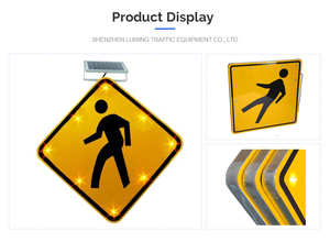 Năng lượng mặt trời crosswalk tín hiệu giao thông dấu hiệu dẫn tín hiệu giao thông cho người đi bộ qua dấu hiệu - Product Image 2