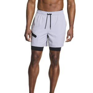 Offre Spéciale Double-pont 2 en 1 séchage rapide Gym court pantalon serré entraînement course Shorts Camouflage Fitness Shorts pour hommes - Product Image 2