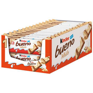 Factory wholesale Kinder Bueno White <b>Chocolate</b> Bar Best Quality <b>Hot</b> Selling Snack Treats from European Brand Supply - Product Image 1