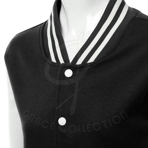 Chaqueta con hombros caídos Letterman para mujer, superventas, diseño único con colores personalizados, material de Sialkot transpirable hecho Sialkot - Product Image 6