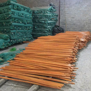 Manche de balai en bois enduit de PVC, personnalisable, 120*2.2 cm, en eucalyptus, haute résistance, durable - Product Image 1