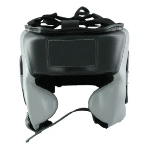 Protège-tête intégral en cuir pour MMA & Muay Thai Training Protective Sparring Helmet - Product Image 3