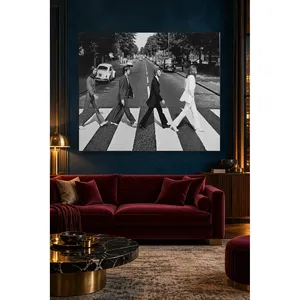 Impression sur toile Fida Black and White Abbey Road Crosswalk - Product Image 5
