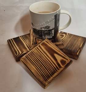 Juego de 4 posavasos de nogal elegantes de forma cuadrada perfectos para el hogar, Hotel, restaurante, accesorio de uso de mesa y decoración de comedor elegante - Product Image 5