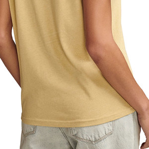 เสื้อยืดผู้หญิงคุณภาพสูง ระบายอากาศได้ดี ผ้าฝ้าย 220 กรัม แขนสั้น สวมใส่สบาย แห้งเร็ว เป็นมิตรกับสิ่งแวดล้อม ราคาประหยัด ไซส์ XL สำหรับฤดูร้อน - Product Image 5