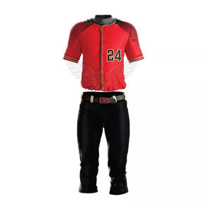 Uniformes de equipo de béisbol personalizados Unisex poliéster transpirable de secado rápido camisetas de béisbol pantalones al por mayor ropa deportiva de fábrica alta - Product Image 1