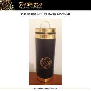 2021 Farida Luxury Mini Kamanja Hookahs Latón por encargo Funky Slim Design Modern Glass Shisha Manguera Accesorio Laca - Product Image 5