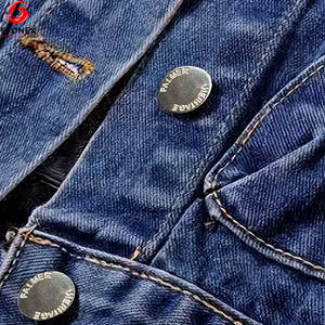 Chaleco Vaquero Corto para Mujer, Ecológico, Moderno, Informal, con Cierre de Botones Delanteros, de Alta Calidad, Venta al por Mayor de Fábrica - Product Image 6