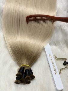 Extensions de cheveux humains vierges vietnamiens de qualité supérieure, noir à blond clair, en vrac, 16-40 pouces, lisses et soyeux, ondulés - Product Image 5