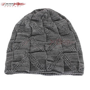 หมวกบีนนี่ไหมพรมถักมีสไตล์สำหรับผู้ชายทรงพอดีตัวสำหรับฤดูใบไม้ร่วงฤดูหนาว - Product Image 4