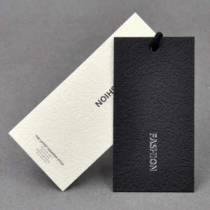 Etiqueta Colgante Negra Personalizada para Ropa, Marca de Ropa, Impresión de Tarjetas Especiales, Etiqueta Simple para Colgar con Estampado en Caliente - Product Image 2