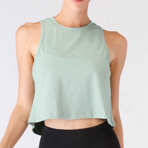 High Quality O-Neck Women's Tank Top Sleeveless Quick Dry Singlet Outwear for Spring Solid Pattern and Seamless Design - Product Image 1