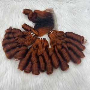 ผมต่อจากผมมนุษย์แบบตรงกระดูกหลวมสำหรับผมชาวเวียดนามสีเทามีเครื่องทำผมสองชั้น - Product Image 4