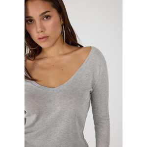 Blusa Casual de Moda con Cuello Ancho y Manga Larga para Mujer, Tejido de Punto de Alta Calidad con Estampado, Botón con Logotipo Frontal, Talla XL para Primavera Verano - Product Image 3