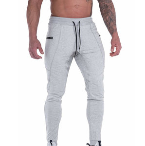 Pantalon de survêtement vintage élégant pour homme, coupe ajustée, respirant, poids moyen, polyester/coton, méthode de tissage non tissé, devant plissé personnalisé - Product Image 2