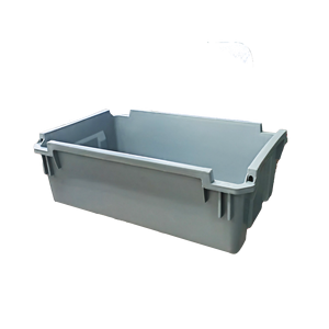 Heavy Duty Eco-Friendly PP Plastic 3mm Thick <b>Storage</b> Tote <b>Container</b> Metal Handle <b>Stackable</b> Industrial Food Processing Transport - Product Image 6