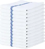 24pack cotton white ribbed terry restaurant