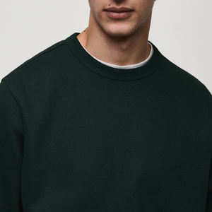 Sweat-shirt pour homme à col rond et ourlet droit, prix de gros, service OEM, matière respirante/ajustable, manches longues, 2026 - Product Image 4