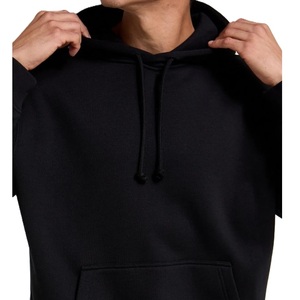 Pull à capuche à manches longues 100% coton personnalisé pour hommes Sweat-shirt de sport en polaire d'hiver avec poche kangourou et capuche - Product Image 5