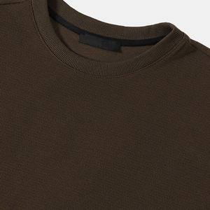 Sweat-shirt en éponge française vierge avec logo personnalisé de haute qualité, sweat-shirt décontracté en coton à col rond pour hommes - Product Image 6