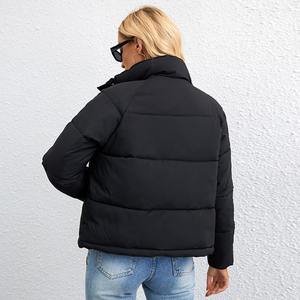 Blouson d'hiver imprimé de logo personnalisé de haute qualité pour femmes style rue principale avec poche à motif de lettre OEM vente en gros - Product Image 5