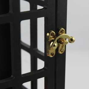 Modern Black Wooden Metal <b>Lantern</b> Christmas Home Decorative <b>Candle</b> Tealight <b>Holder</b> with Jute Handle Available at Wholesale Price - Product Image 2