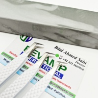 Pince à épiler professionnelle en métal pour extensions de cils, anti-statique, à pointe fine, de précision, durable, avec logo personnalisé gratuit, pour volume et usage privé