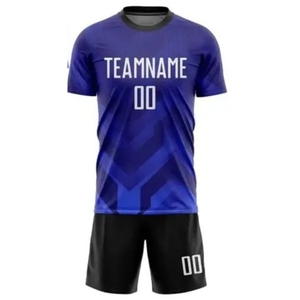 Uniforme de Fútbol Personalizado con Diseño Sublimado, 100% Poliéster, Transpirable, de Secado Rápido, Ecológico, Cuello Redondo, Manga Corta - Product Image 1