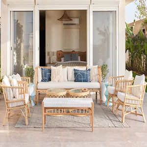 Sofá de bambú ligero y portátil para balcón y terraza - Product Image 4