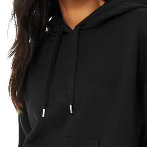 Sweat à capuche d'hiver personnalisé haut de gamme pour femme, design décontracté coupé-cousu avec logo frontal, prix d'usine, doublé - Product Image 2