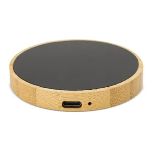 Base di Ricarica Wireless Ada in Bambù Personalizzata per Regali Promozionali e Aziendali - Product Image 2