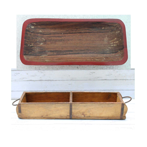 Bandeja decorativa de madera hecha a mano Bandeja para servir con elegancia y estilo de glowin fashion - Product Image 2