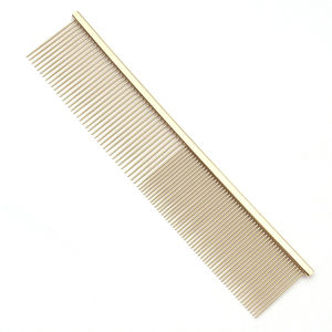 1 Uds. Peine de aseo para mascotas de acero inoxidable de estilo pequeño Simple, removedor suave de esteras sueltas y nudos de enredos para perros y gatos - Product Image 5