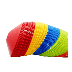 Wholesale Durable <b>Plastic</b> Sports Marker and <b>Disc</b> Cones with Customized Packing for Soccer Training Obstacle Agility - Product Image 1