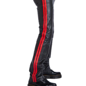 Suspensorio de Cuero con Cierre Negro y Rojo Sizzler, Talla Única, Ropa Interior Fetiche - Product Image 4