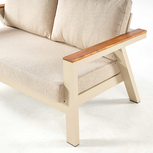 Ensemble canapé de patio moderne à trois places en osier avec lit confortable Nouveau design Mobilier de jardin extérieur pour salon et salle à manger - Product Image 6