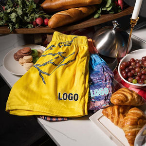 OEM Custom Logo Men's Double <b>Layer</b> Basketball Jogger 100% Polyester All-Print Sublimation Casual Mesh Cargo Gym Wholesale - Product Image 4