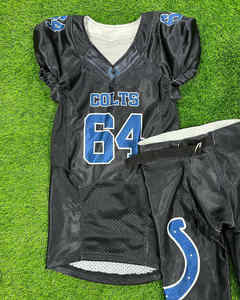 Dernier modèle d'uniforme de football américain Nouveau style d'uniforme de football américain pour jeunes Maillot de football américain au prix de gros - Product Image 1