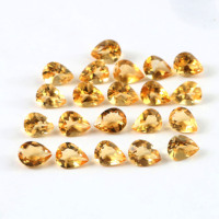 Pierre précieuse en vrac de citrine jaune naturelle de haute qualité avec facette ovale 5MM à 20MM taille 2CTs à 10CTs poids pour la fabrication de bijoux