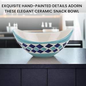 Tazón de Cerámica de Alta Temperatura para Uso Diario Duradero, Tazón de Comida de Cerámica Esmaltada con Superficie Resistente a los Arañazos, Hecho a Mano - Product Image 2