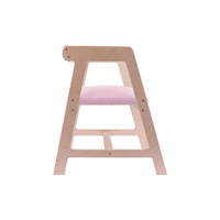 Kursi Meja Belajar Anak Warna Pink Horns Web Berbahan Kayu Satu Ukuran untuk Aktivitas Belajar TR Made