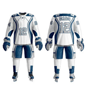 Uniforme de hockey sur glace de qualité supérieure Fabrication d'usine Ensembles d'uniformes de hockey sur glace Prix de gros Vêtements de sport d'uniforme de hockey sur glace - Product Image 1