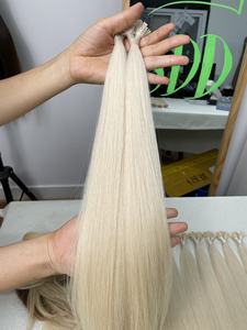 Color # Extensiones de Cabello Humano Vietnamita Virgen de 16 Pulgadas, Super Doble Trama Recta y Plana, Sin Caída, Entrega Rápida - Product Image 4