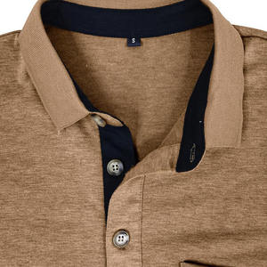 Camisetas polo para hombre de diseño moderno y ligero, con logotipo personalizado impreso, 100% algodón, estilo Ringer. - Product Image 3