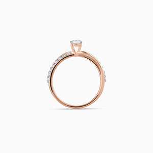 Heer by GIVA Bague en diamant solitaire en or rose Bijoux gratifiants - Product Image 6