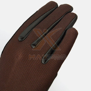 High Quality Durable Leather/Spandex Full <b>Finger</b> Horse Riding Gloves with Adjustable Wrist <b>Strap</b> Winter Use Unisex - Product Image 3